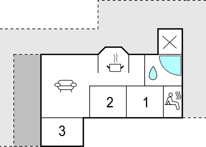 בית נופש Lovely In With Sauna Sjolund